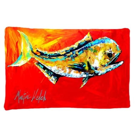 Carolines Treasures Carolines Treasures MW1156PILLOWCASE 20.5 x 30 in. Danny Dolphin Fish Moisture Wicking Fabric Standard Pillow Case MW1156PILLOWCASE